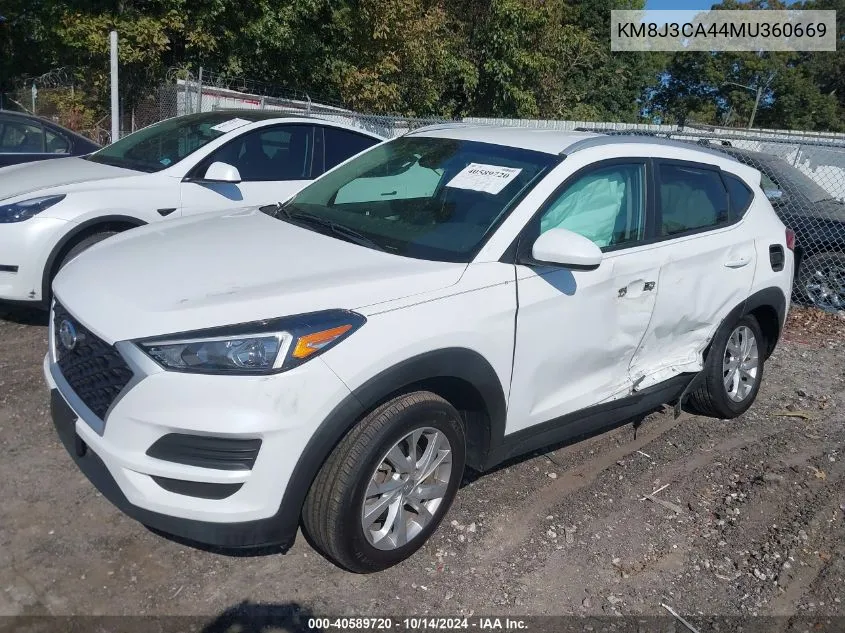 2021 Hyundai Tucson Value VIN: KM8J3CA44MU360669 Lot: 40589720