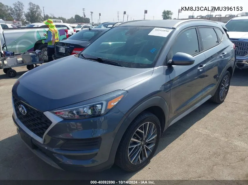 2021 Hyundai Tucson Sel VIN: KM8J3CAL7MU396153 Lot: 40592890