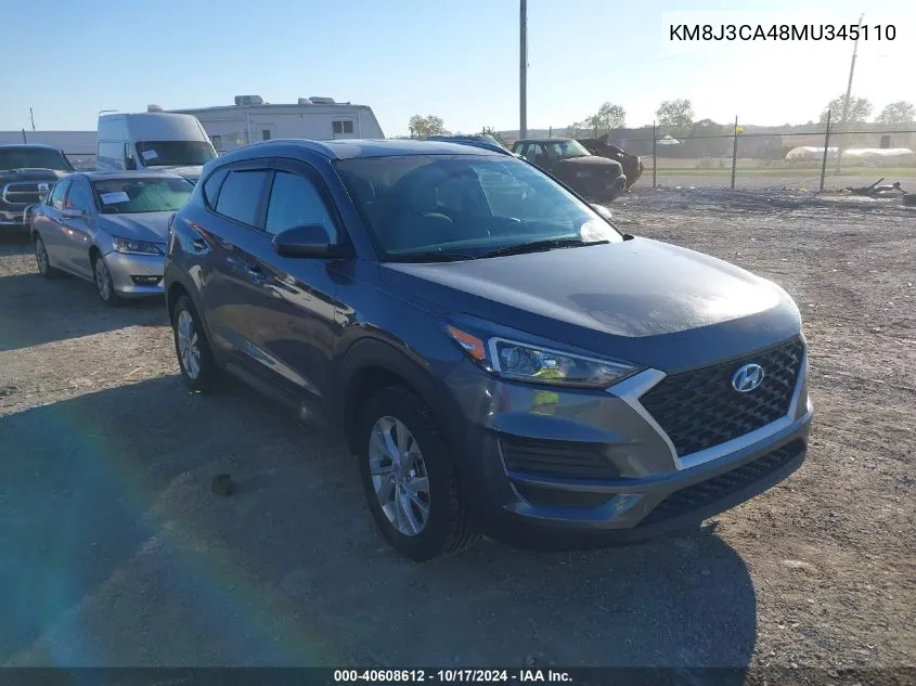 2021 Hyundai Tucson Value VIN: KM8J3CA48MU345110 Lot: 40608612