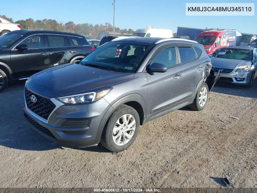 2021 Hyundai Tucson Value VIN: KM8J3CA48MU345110 Lot: 40608612