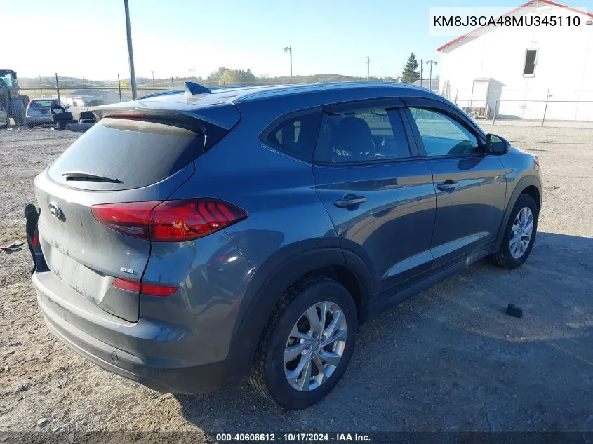 2021 Hyundai Tucson Value VIN: KM8J3CA48MU345110 Lot: 40608612