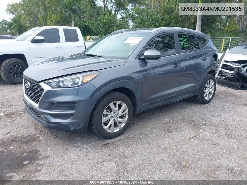 2021 Hyundai Tucson Value VIN: KM8J33A4XMU291535 Lot: 40611889