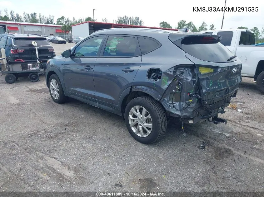 2021 Hyundai Tucson Value VIN: KM8J33A4XMU291535 Lot: 40611889