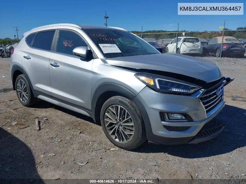 2021 Hyundai Tucson Limited VIN: KM8J3CALXMU364457 Lot: 40614626