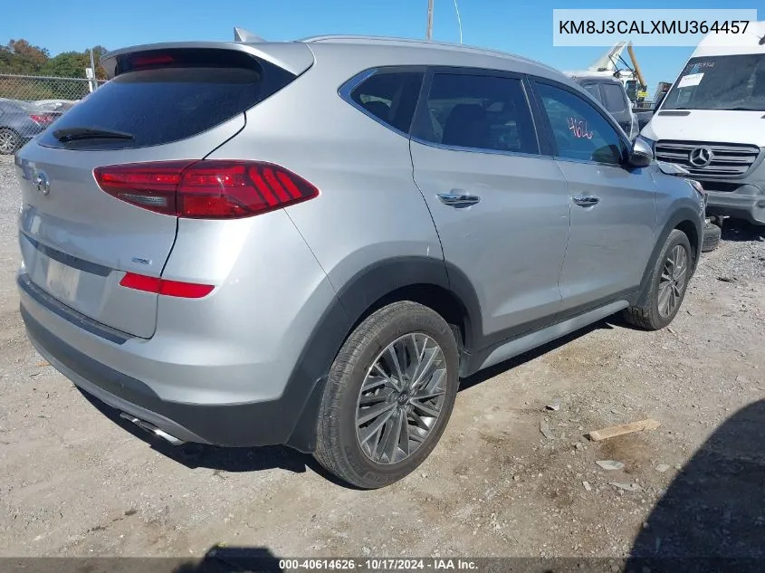 KM8J3CALXMU364457 2021 Hyundai Tucson Limited