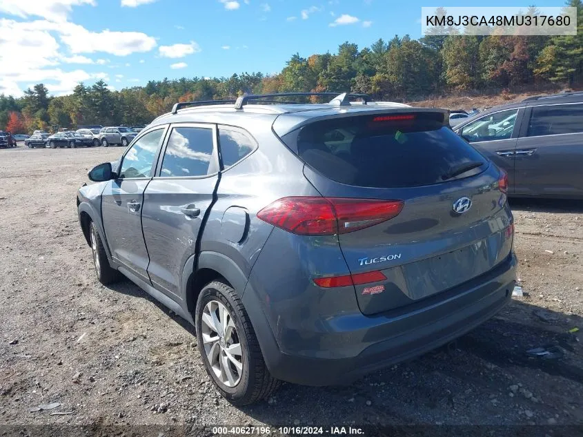 2021 Hyundai Tucson Value VIN: KM8J3CA48MU317680 Lot: 40627196