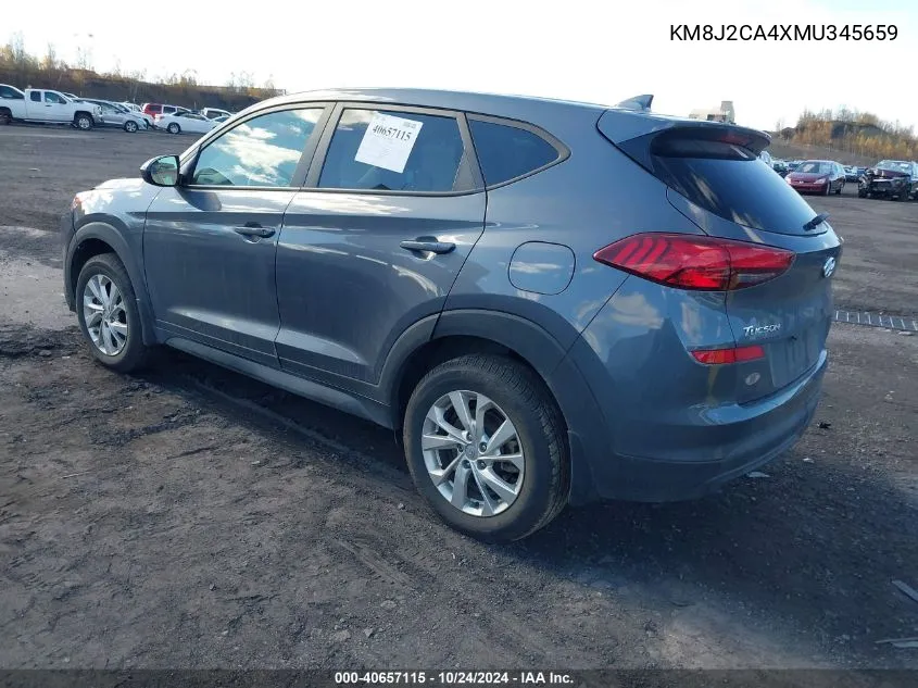 2021 Hyundai Tucson Se VIN: KM8J2CA4XMU345659 Lot: 40657115