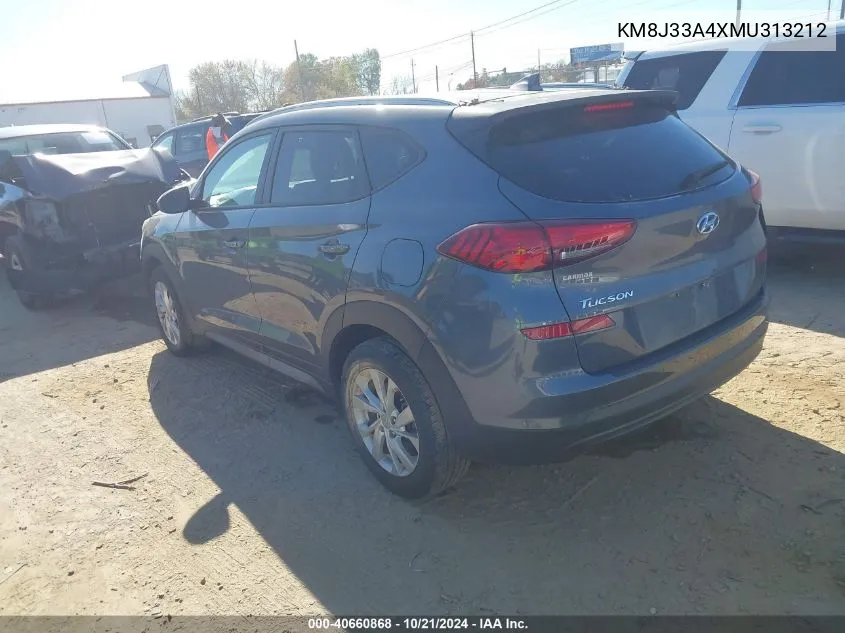 2021 Hyundai Tucson Value VIN: KM8J33A4XMU313212 Lot: 40660868