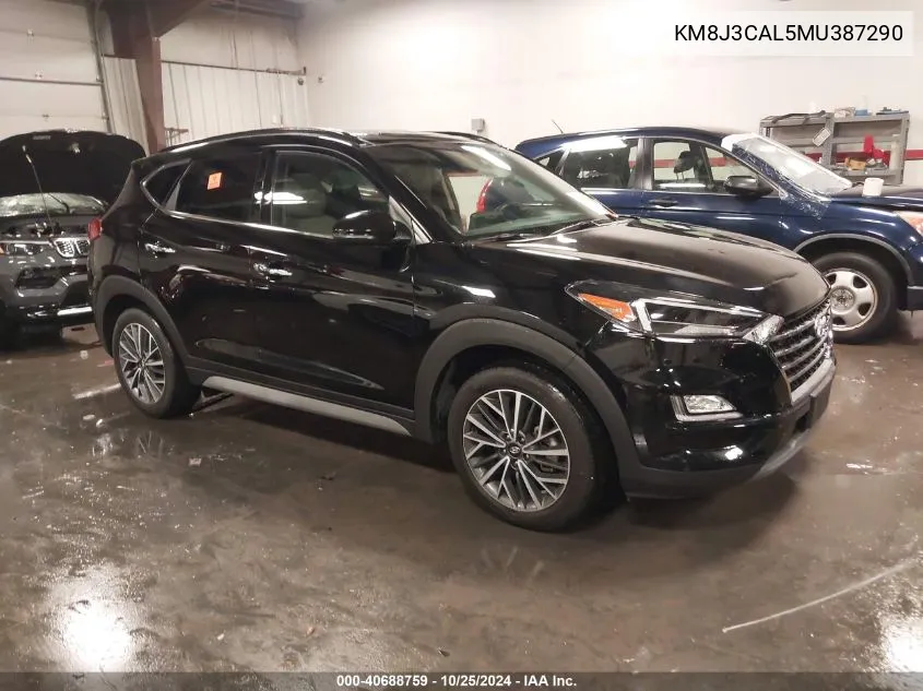 2021 Hyundai Tucson Ultimate VIN: KM8J3CAL5MU387290 Lot: 40688759