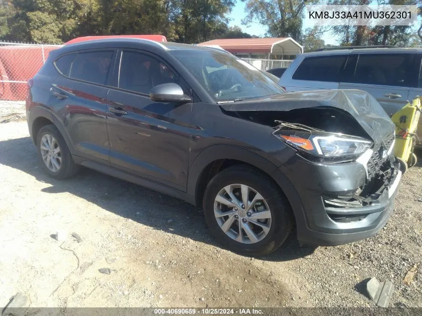 2021 Hyundai Tucson Value VIN: KM8J33A41MU362301 Lot: 40690659