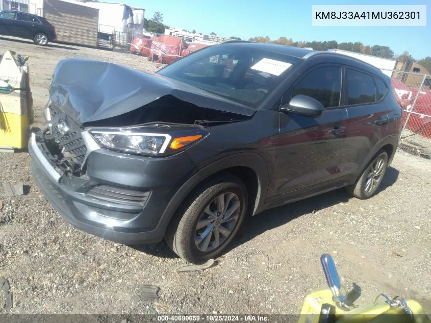 2021 Hyundai Tucson Value VIN: KM8J33A41MU362301 Lot: 40690659