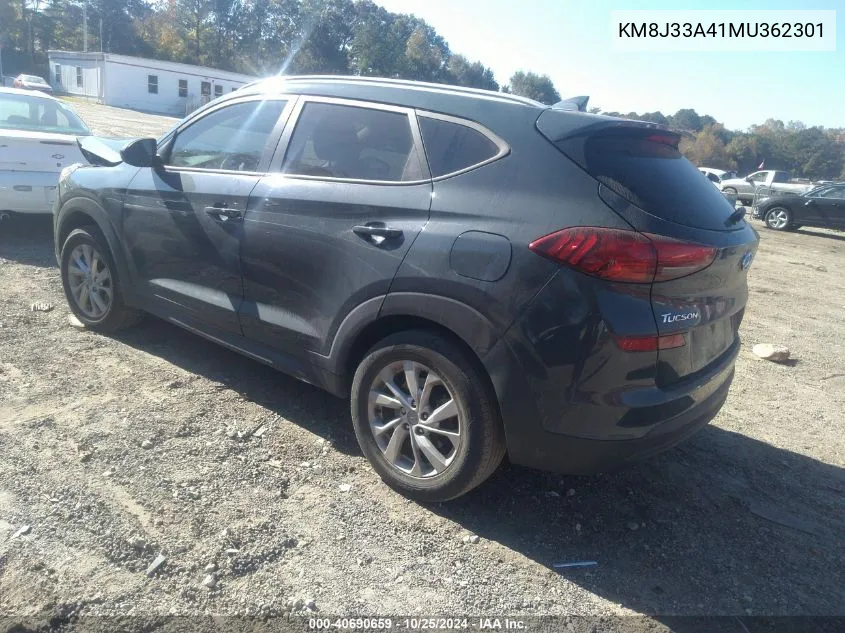 2021 Hyundai Tucson Value VIN: KM8J33A41MU362301 Lot: 40690659