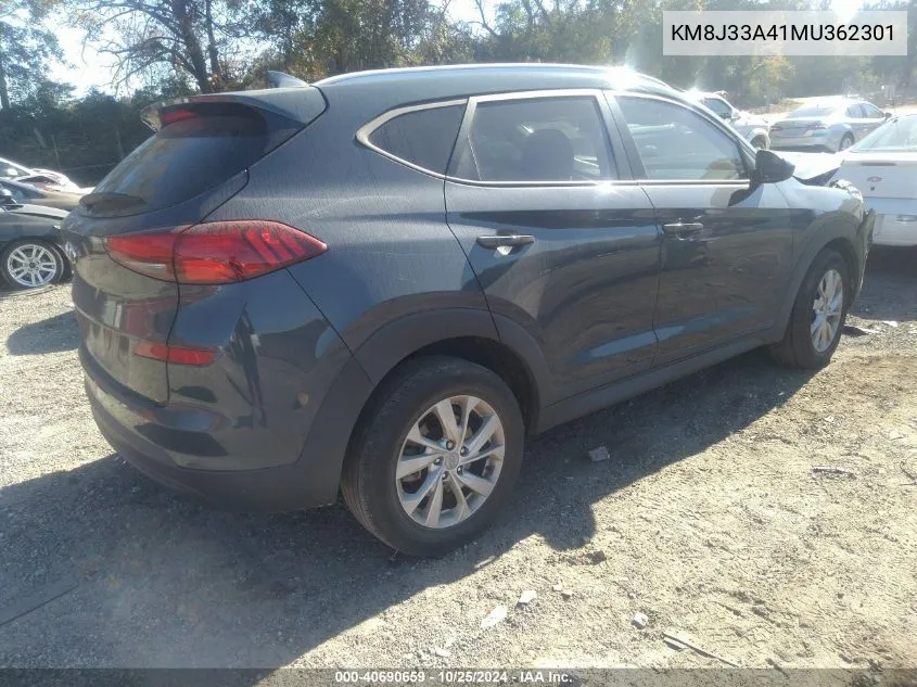 2021 Hyundai Tucson Value VIN: KM8J33A41MU362301 Lot: 40690659