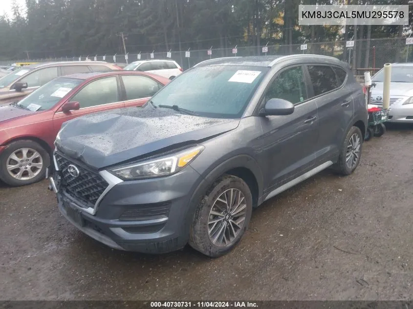 2021 Hyundai Tucson Sel VIN: KM8J3CAL5MU295578 Lot: 40730731