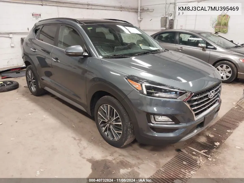 2021 Hyundai Tucson Ultimate VIN: KM8J3CAL7MU395469 Lot: 40732824