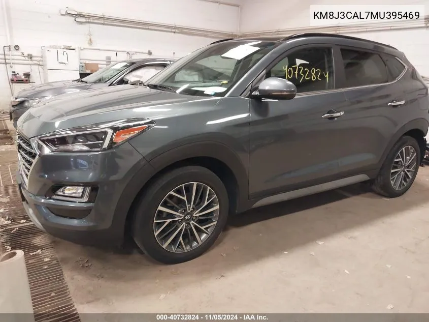 2021 Hyundai Tucson Ultimate VIN: KM8J3CAL7MU395469 Lot: 40732824