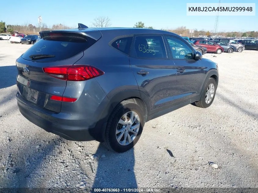 2021 Hyundai Tucson Se VIN: KM8J2CA45MU299948 Lot: 40763663