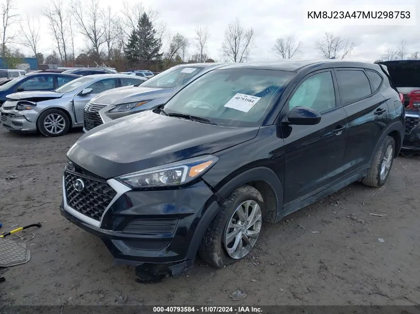 2021 Hyundai Tucson Se VIN: KM8J23A47MU298753 Lot: 40793584