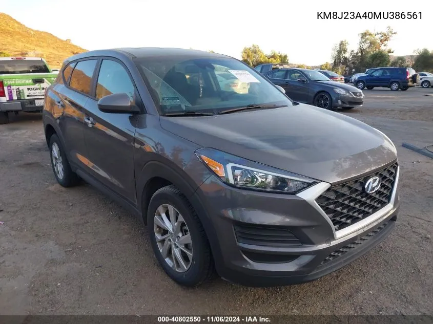 2021 Hyundai Tucson Se VIN: KM8J23A40MU386561 Lot: 40802550