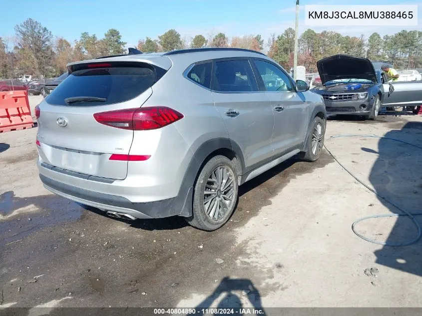 2021 Hyundai Tucson Ultimate VIN: KM8J3CAL8MU388465 Lot: 40804890