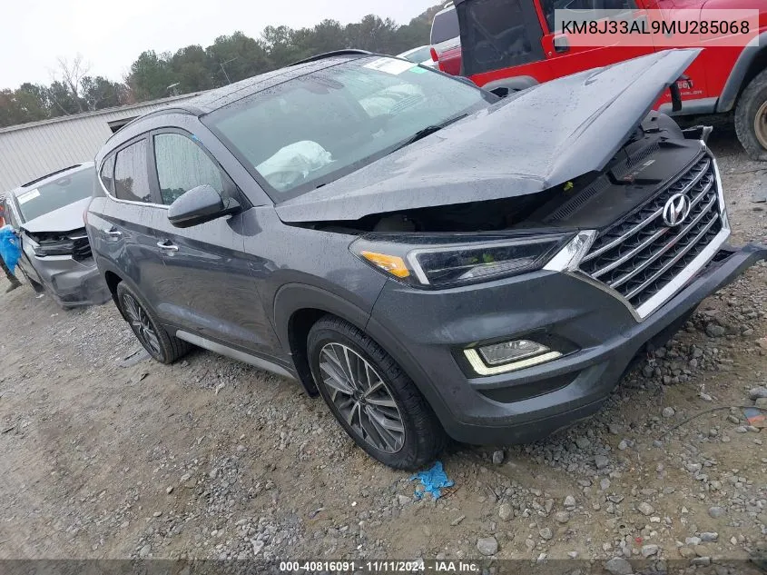 2021 Hyundai Tucson Ultimate VIN: KM8J33AL9MU285068 Lot: 40816091