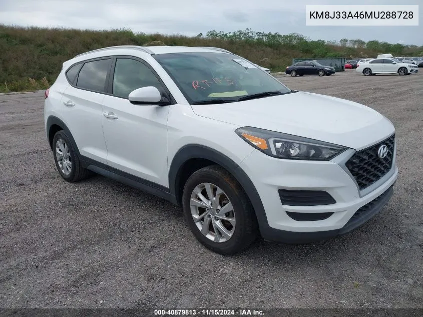 2021 Hyundai Tucson Value VIN: KM8J33A46MU288728 Lot: 40879813