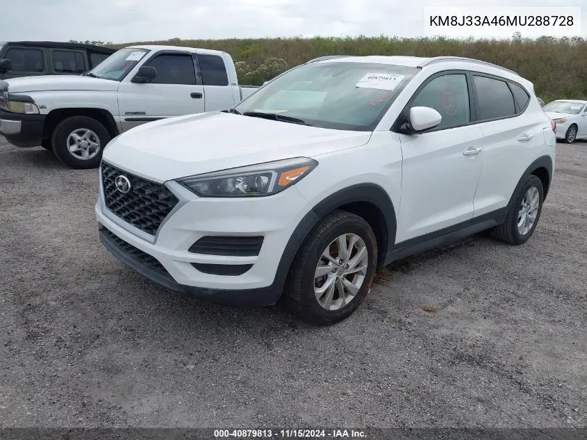 2021 Hyundai Tucson Value VIN: KM8J33A46MU288728 Lot: 40879813