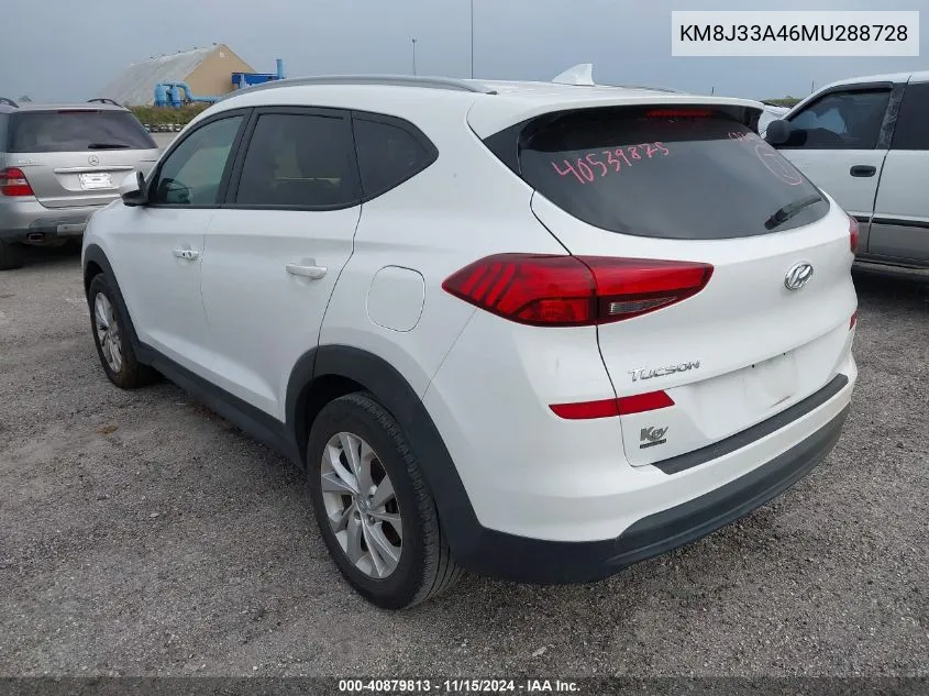 2021 Hyundai Tucson Value VIN: KM8J33A46MU288728 Lot: 40879813