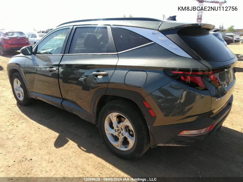 KM8JBCAE2NU112756 2022 Hyundai Tucson Sel