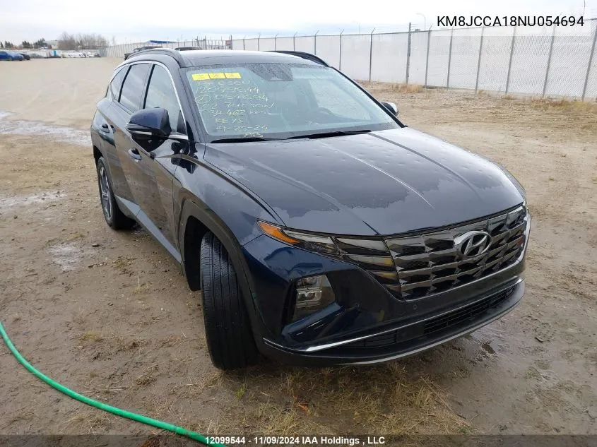 2022 Hyundai Tucson Ultimate Hybrid Awd VIN: KM8JCCA18NU054694 Lot: 12099544