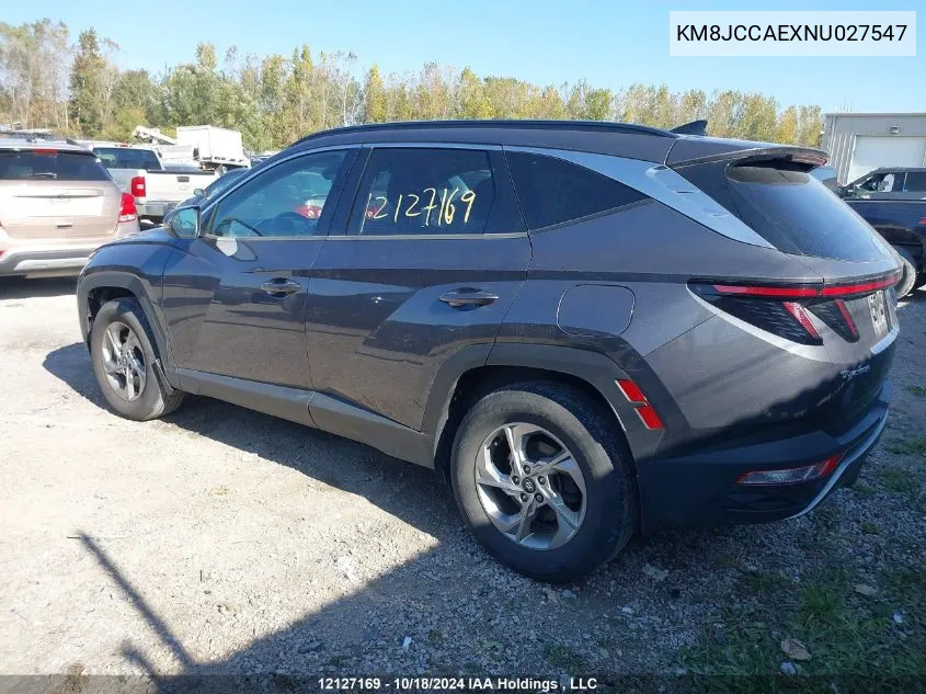 2022 Hyundai Tucson Preferred Awd With Trend Package VIN: KM8JCCAEXNU027547 Lot: 12127169