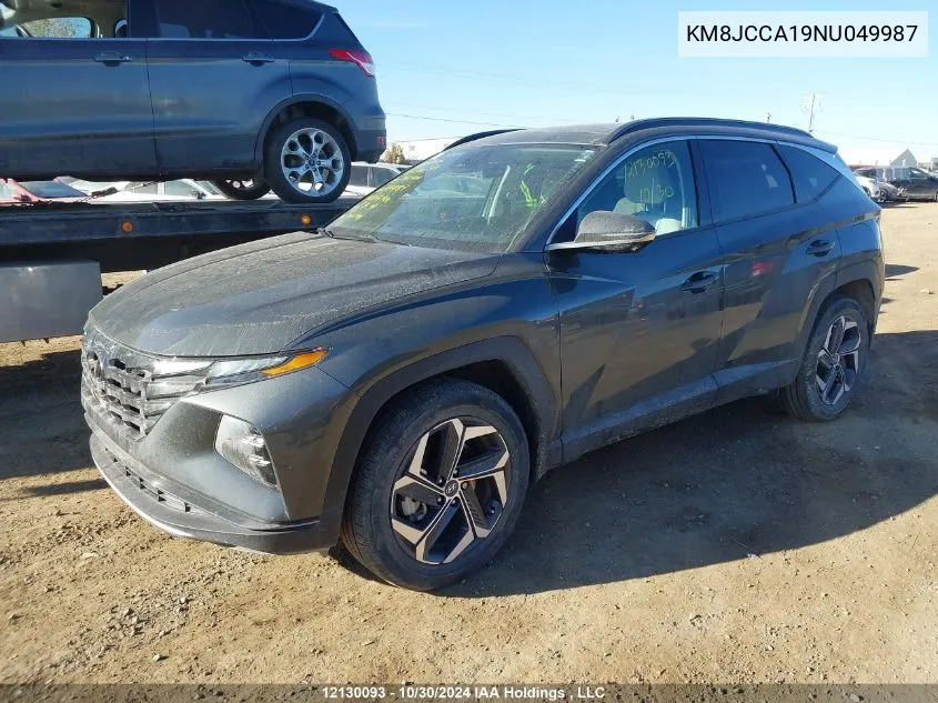 2022 Hyundai Tucson Luxury VIN: KM8JCCA19NU049987 Lot: 12130093