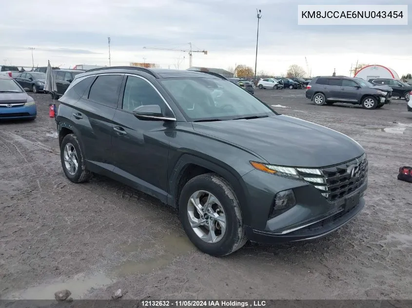 2022 Hyundai Tucson Preferred Awd With Trend Package VIN: KM8JCCAE6NU043454 Lot: 12132632