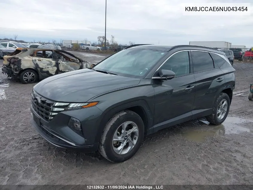 2022 Hyundai Tucson Preferred Awd With Trend Package VIN: KM8JCCAE6NU043454 Lot: 12132632