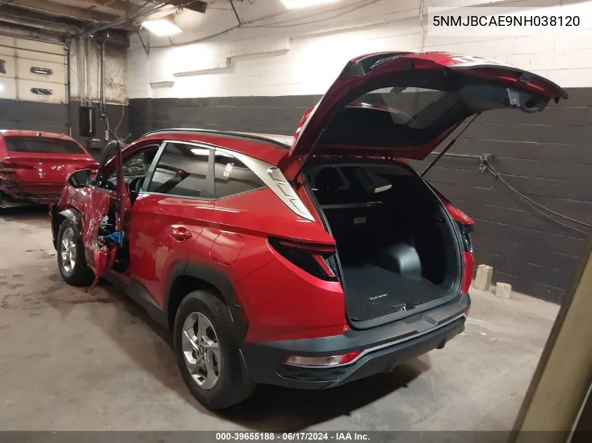 2022 Hyundai Tucson Sel VIN: 5NMJBCAE9NH038120 Lot: 39655188