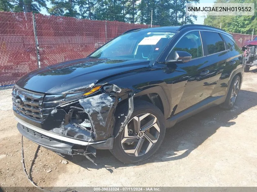 2022 Hyundai Tucson Sel VIN: 5NMJC3AE2NH019552 Lot: 39833324