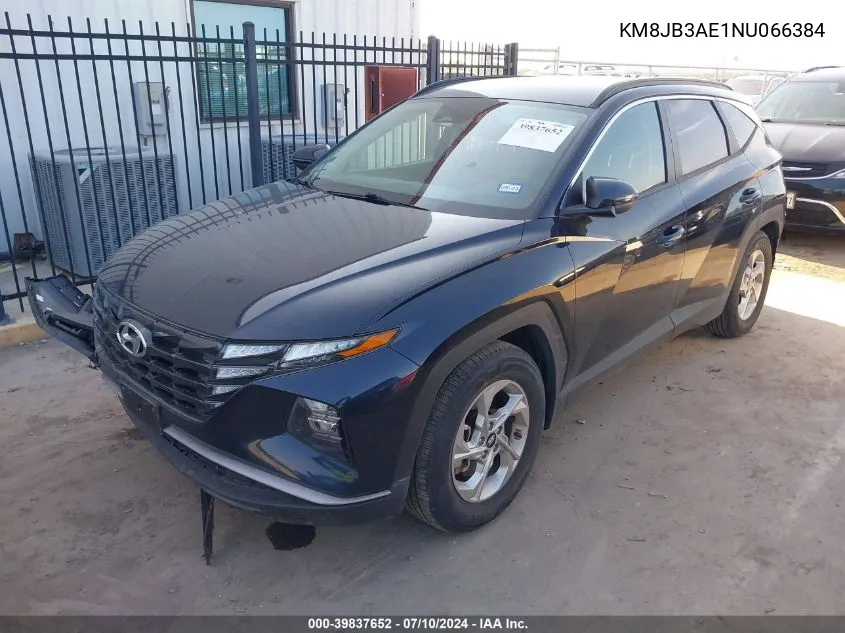 2022 Hyundai Tucson Sel VIN: KM8JB3AE1NU066384 Lot: 39837652