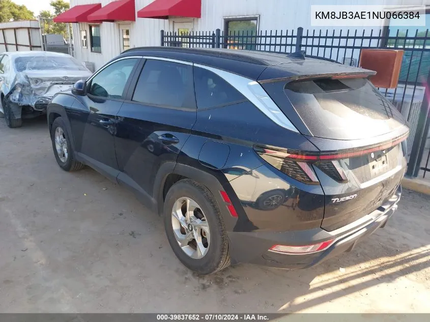 2022 Hyundai Tucson Sel VIN: KM8JB3AE1NU066384 Lot: 39837652