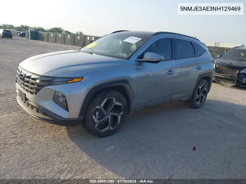 2022 Hyundai Tucson Limited VIN: 5NMJE3AE3NH129469 Lot: 39841390