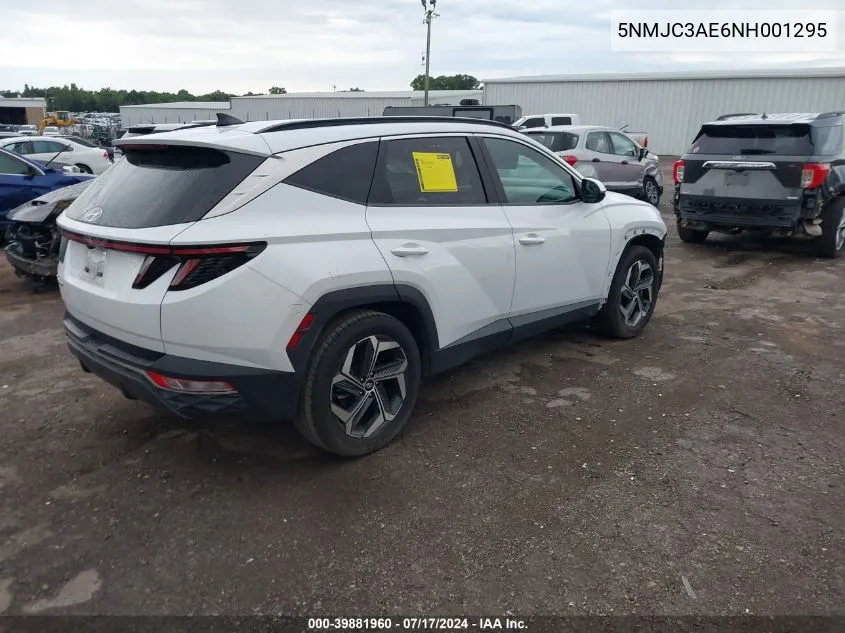 2022 Hyundai Tucson Sel VIN: 5NMJC3AE6NH001295 Lot: 39881960