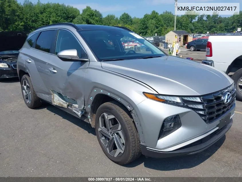 2022 Hyundai Tucson Hybrid Sel Convenience VIN: KM8JFCA12NU027417 Lot: 39997837