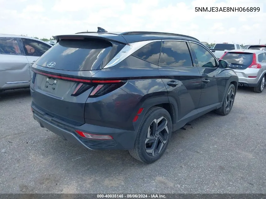 2022 Hyundai Tucson Limited VIN: 5NMJE3AE8NH066899 Lot: 40035145