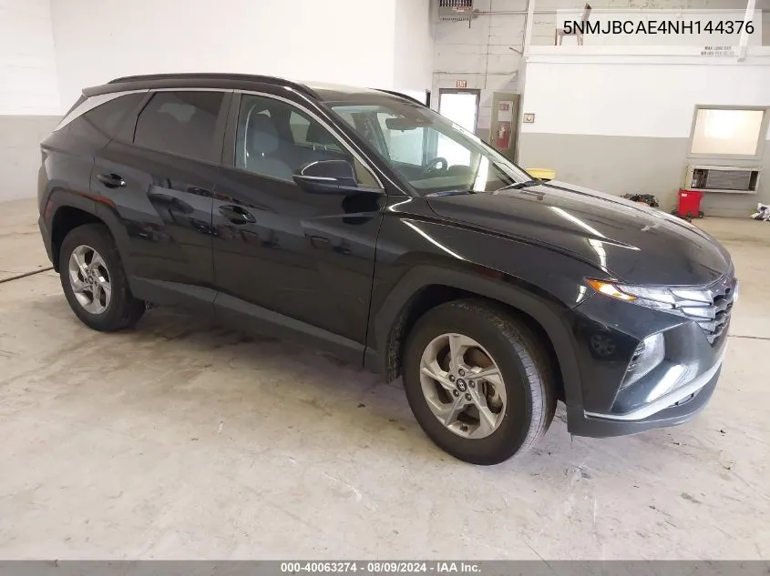 2022 Hyundai Tucson Sel VIN: 5NMJBCAE4NH144376 Lot: 40063274