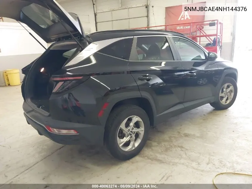 2022 Hyundai Tucson Sel VIN: 5NMJBCAE4NH144376 Lot: 40063274