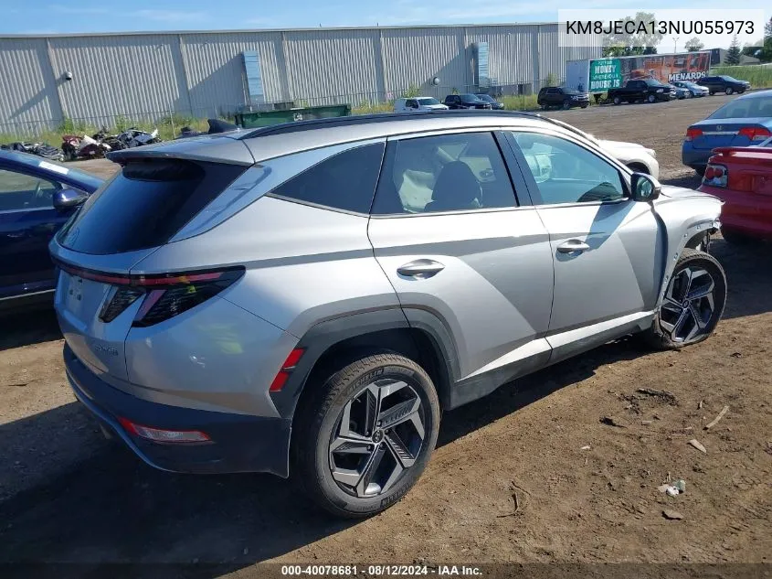 2022 Hyundai Tucson Hybrid Limited VIN: KM8JECA13NU055973 Lot: 40078681