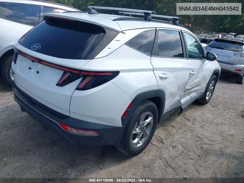 2022 Hyundai Tucson Sel VIN: 5NMJB3AE4NH045542 Lot: 40119098