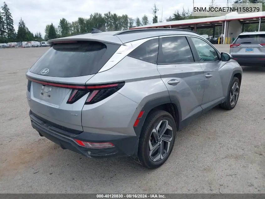 2022 Hyundai Tucson Sel VIN: 5NMJCCAE7NH158379 Lot: 40120830