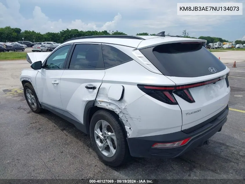 KM8JB3AE7NU134073 2022 Hyundai Tucson Sel