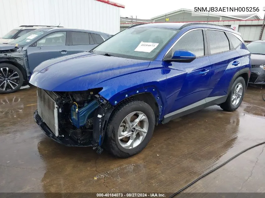 2022 Hyundai Tucson Sel VIN: 5NMJB3AE1NH005256 Lot: 40184073