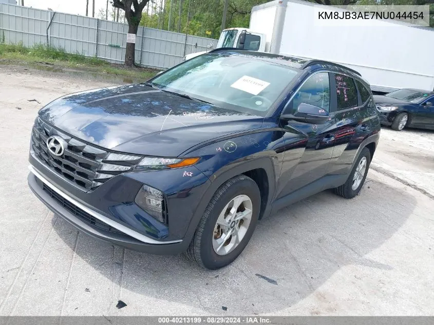 2022 Hyundai Tucson Sel VIN: KM8JB3AE7NU044454 Lot: 40213199